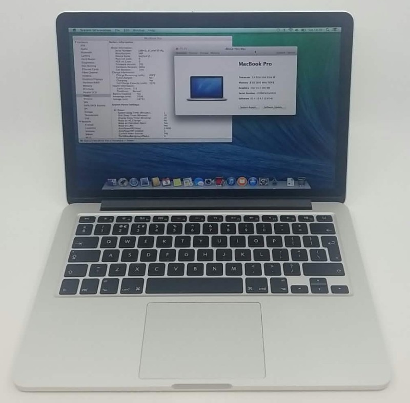 Apple Macbook Pro Late 2013 Mac Os X 10.9.5 Intel Core i5 - 2.4GHz