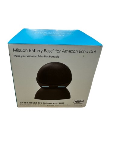 Mission Battery Base For  Echo Dot Black