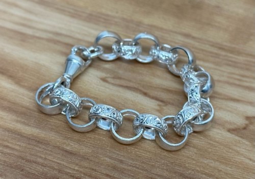 Brand New Silver Baby Belcher 22.26G Silver Bracelet 22.26G