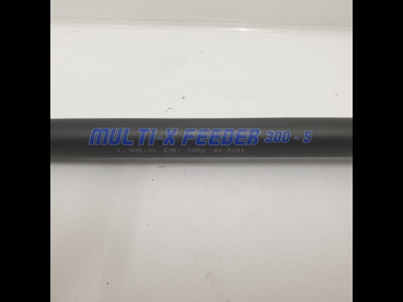 Crivit Multi-X Feeder 300-5 3M. Telescopic Fishing Rod. Blue, 038600281389