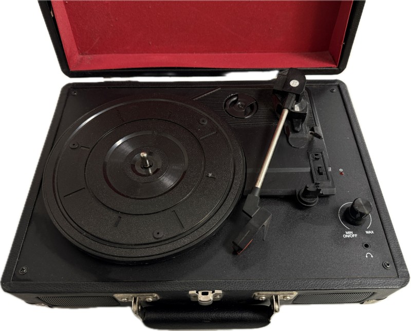 Unbranded Portable Vinyl Record Player Black | 020700398341 | Cash ...