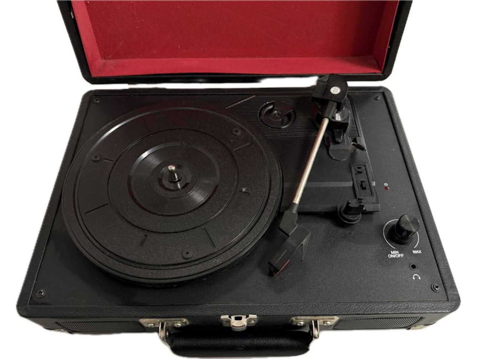 Unbranded Portable Vinyl Record Player Black | 020700398341 | Cash ...