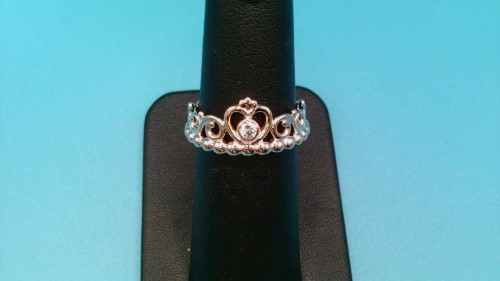 Authentic PANDORA Hearts Tiara 190958CZ 925 Silver Ring Size 58 for sale  online | eBay