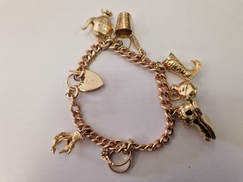 Jennifer Meyer Yellow Gold Mini Charm Bracelet  Harrods UK