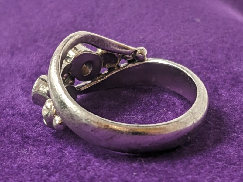 Amethyst Stone Ring Silver Ring Size O½ | 055400035251 | Cash Converters