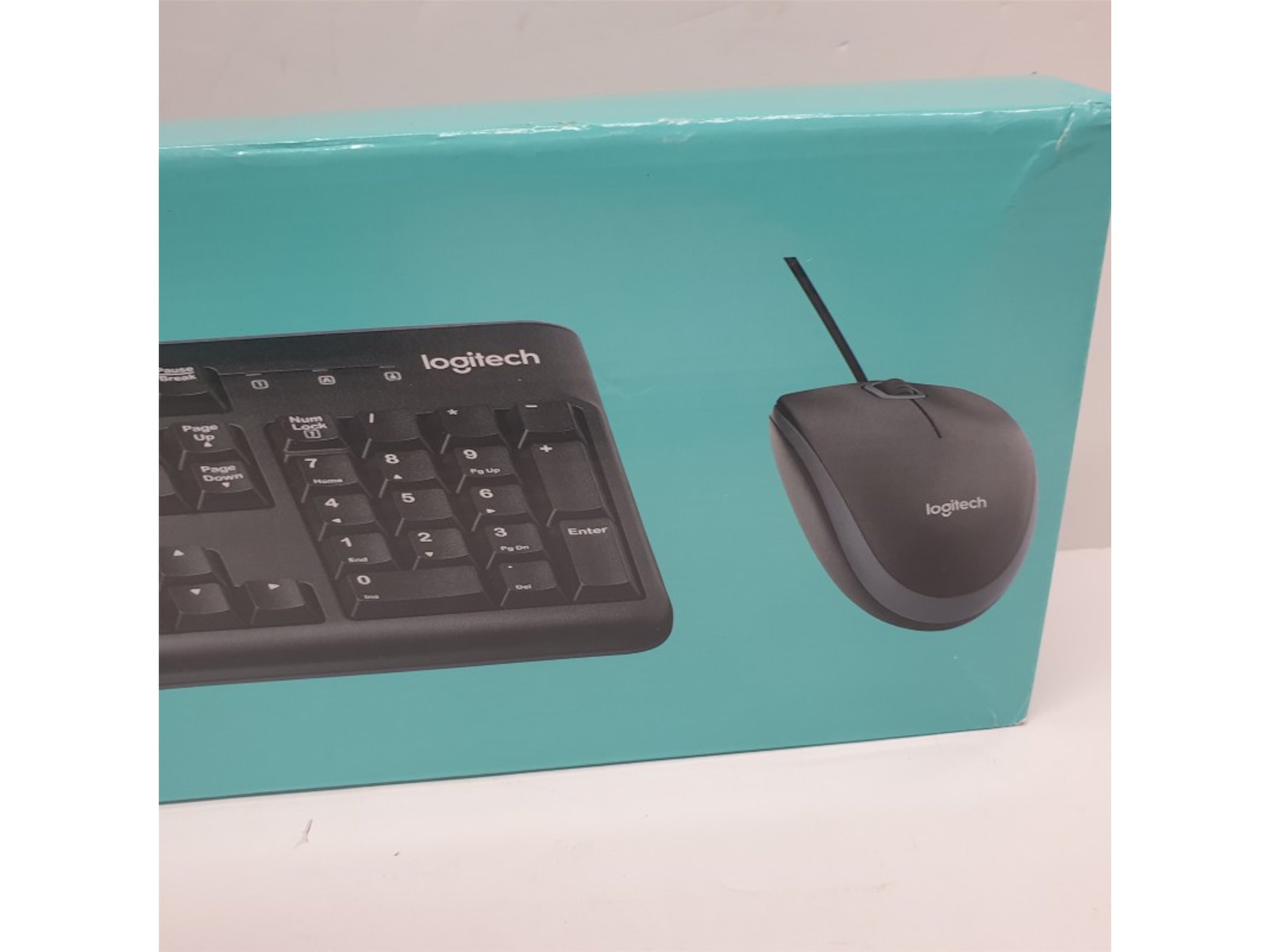 Mk120 Box Logitech Mk120 Wired Keyboard & Optical Mouse Combo Set. Black ...