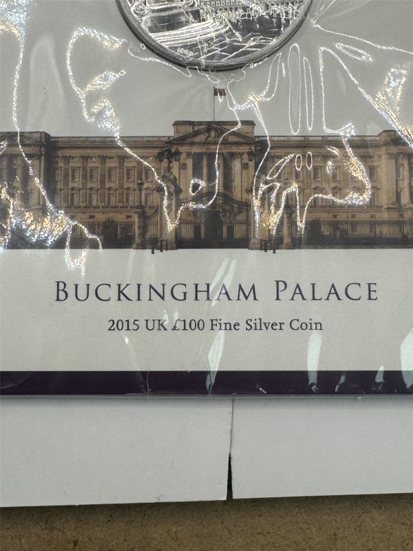 2015 Uk £100 Fine Silver Coin Silver Coin 62.86G | 057000060895 | Cash ...