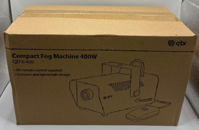 Qtx Qtfx-400 Compact Fog Machine With 1 Litre Liquid | 044200062936 ...