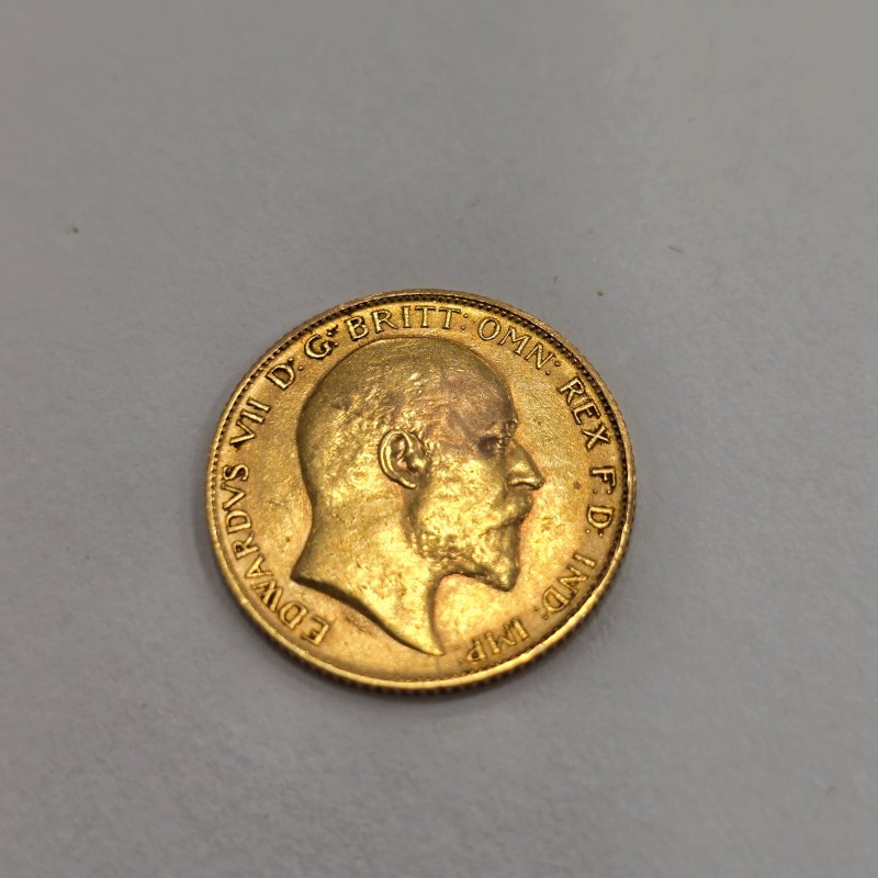 22ct 1910 Half Sovereign Coin Yellow Gold Gold Coin 3.99G ...