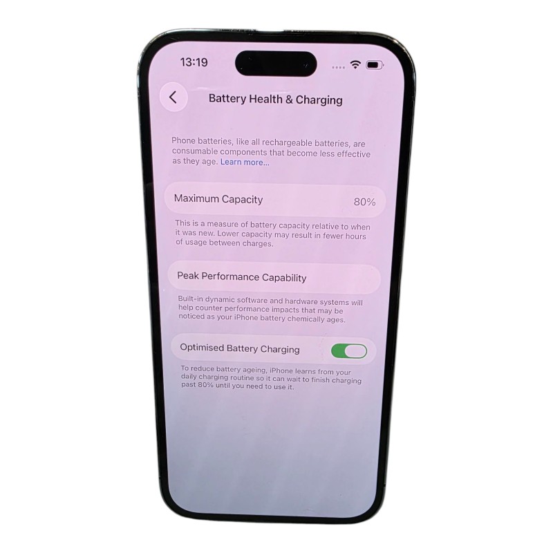 Apple iPhone 14 Pro 80% Battery Health 256GB Purple for £319.99