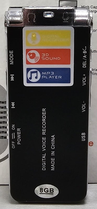 Unbranded Digital Voice Recorder Black | 049300171592 | Cash Converters