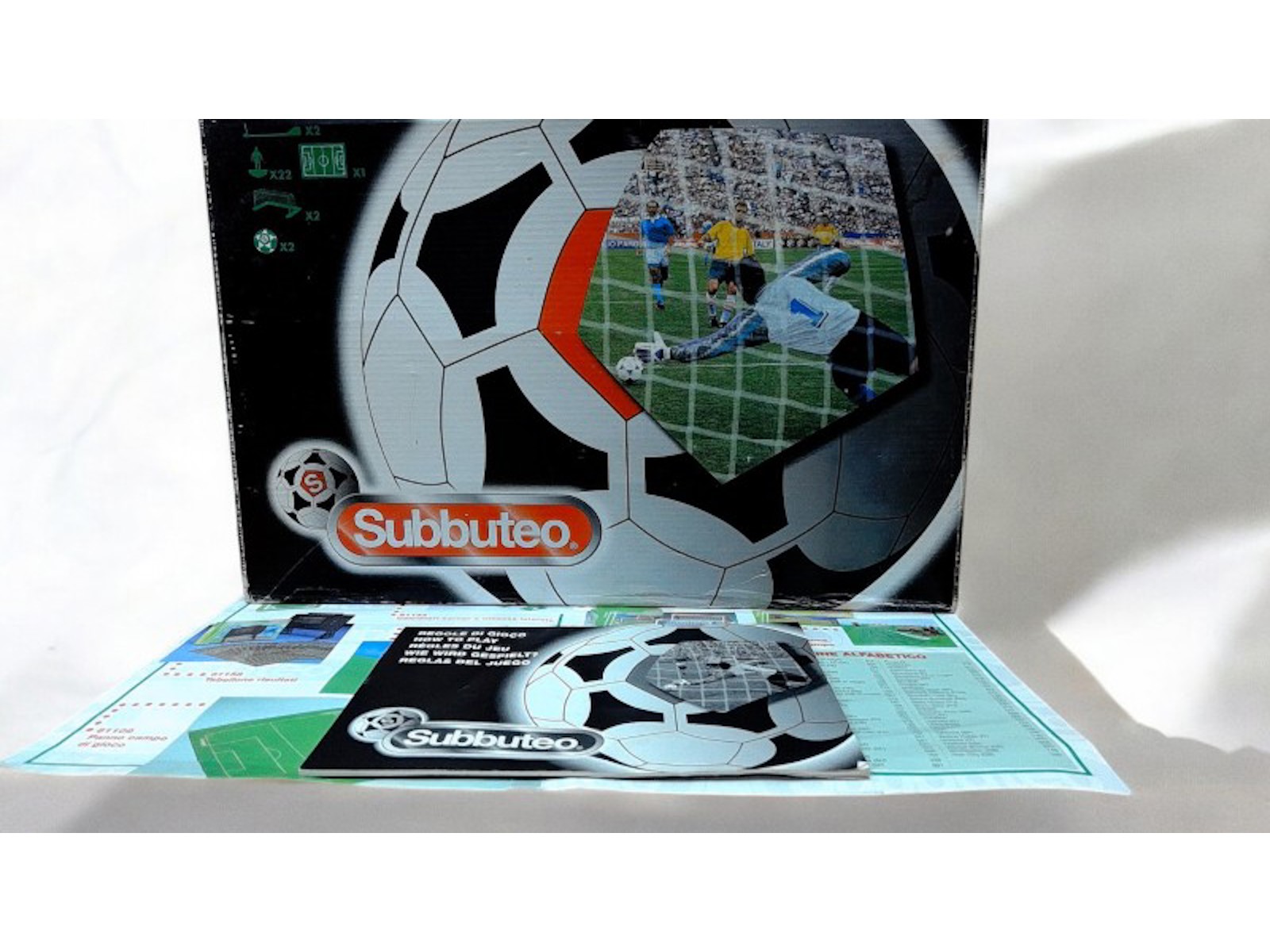 Board Game Subbuteo Set With 3 X Player Packs Full Pitch Hordings And ...
