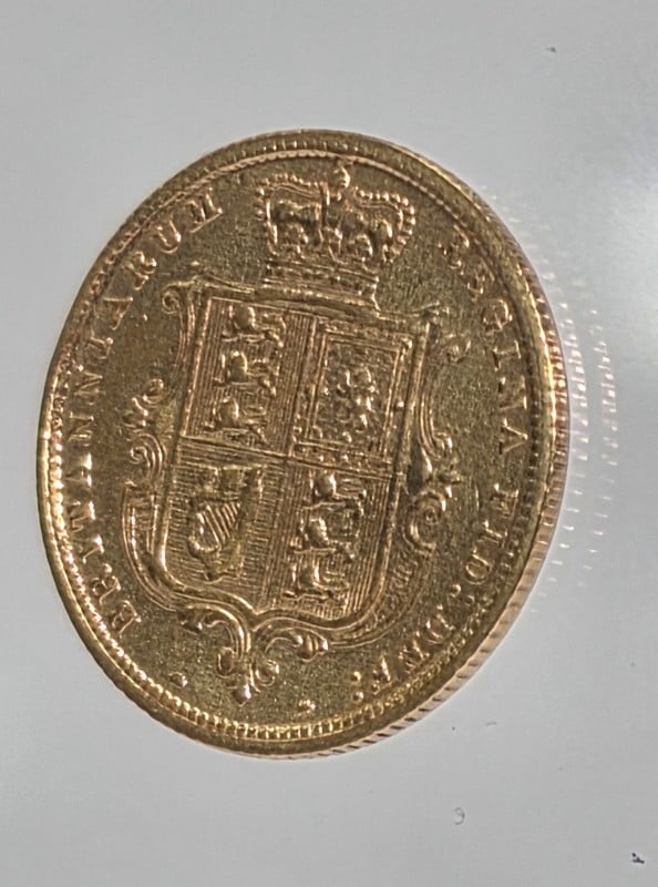 1885 Half Sovereign - Queen Victoria 'Bun Head' - Shield Back - 3.99 ...