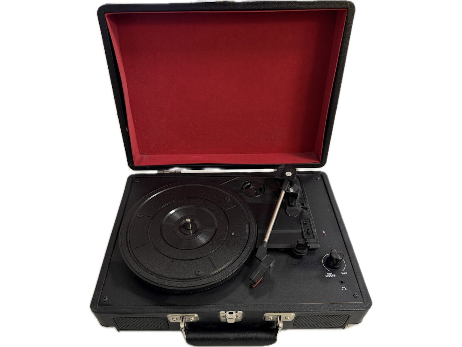 Unbranded Portable Vinyl Record Player Black | 020700398341 | Cash ...