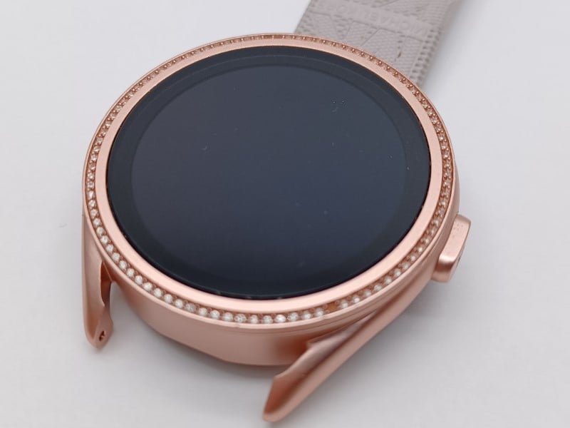 Michael Kors Access Gen 5E Mkgo Pink-Tone And Logo Rubber