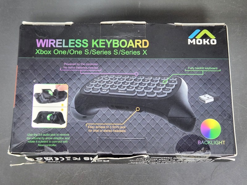 Moko Wireless Keyboard For Xbox Series Xbox One Black | 049500121080 ...