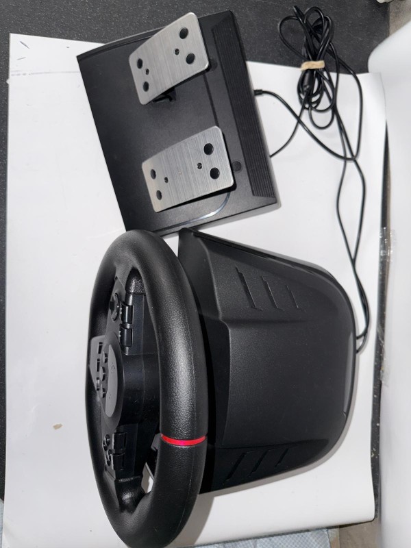 Unbranded Controller Wheel With Pedals Playstation 5 Black ...