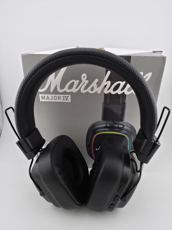 Marshall Major Iv Foldable Bluetooth Headphone-Black Black for
