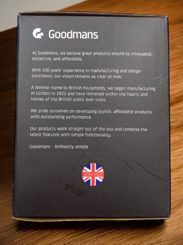 Goodmans Alarm Clock Wireless Charger Black 053300094612 Cash Converters