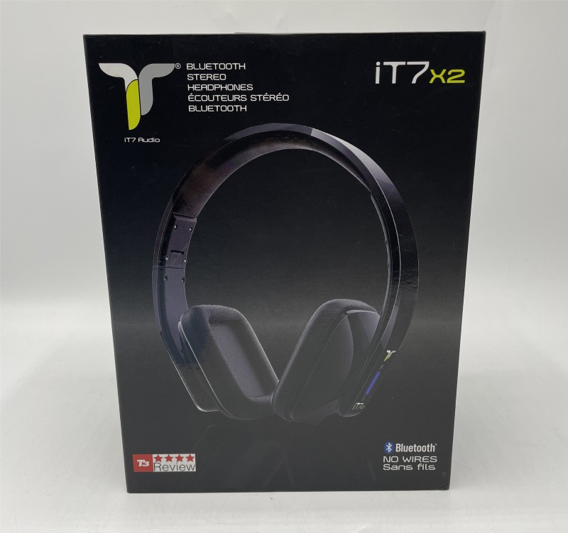 It7 Audio It7 X2 Bluetooth Headphones Black | 027300097987 | Cash ...