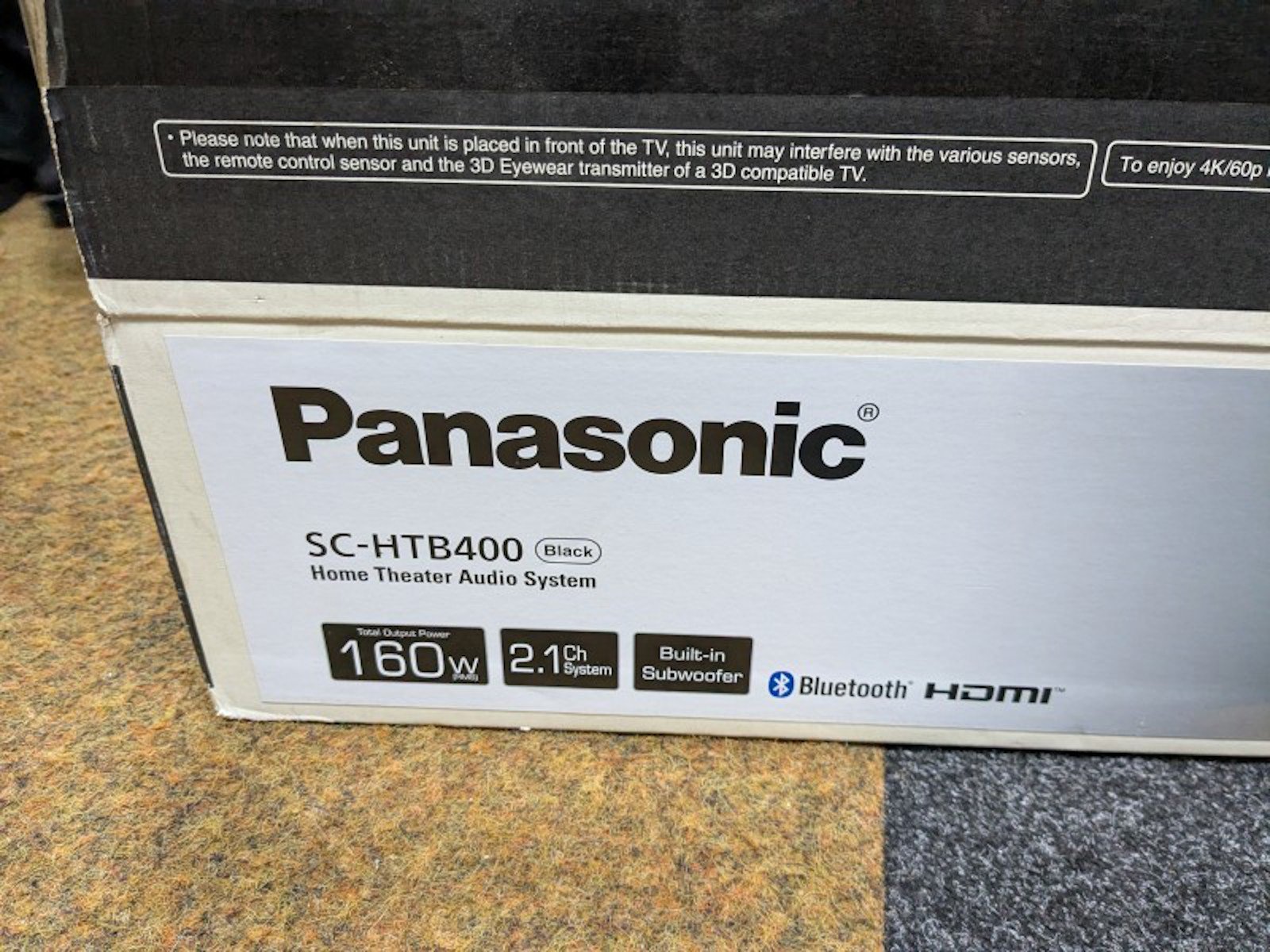 Panasonic Sound Bar Sc-Htb400 Black | 050000131442 | Cash Converters
