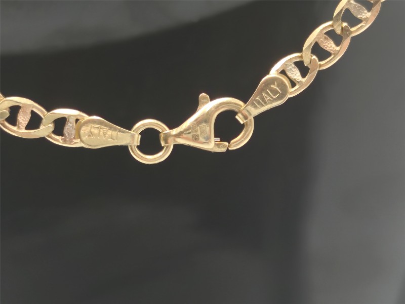 14Ct Gold Anchor Anklet Chain - Fully Hallmarked Anklet Chain ...