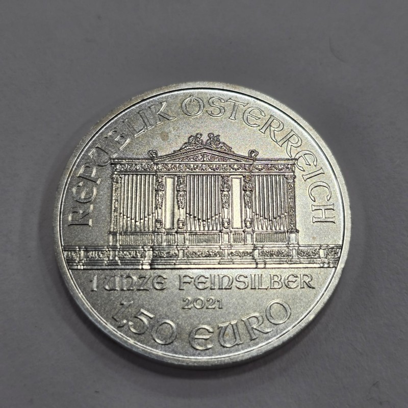 2021 1Oz Austrian Philharmonic Coin Silver Silver Coin 31.1G ...