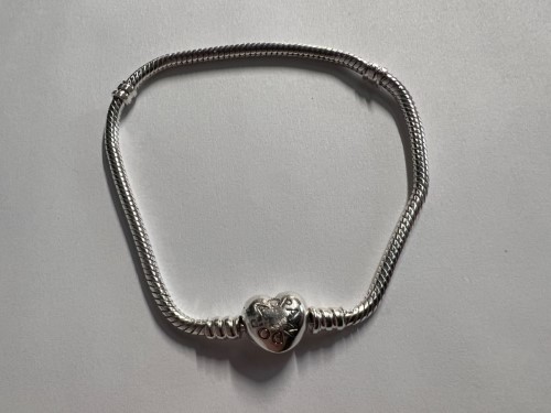 Pandora Moments Heart Clasp Snake Chain Bracelet - Etsy