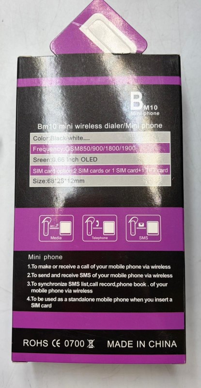 Basic Mobile Phone Bm10 Mini Super Small Phone | 057100019079 | Cash ...