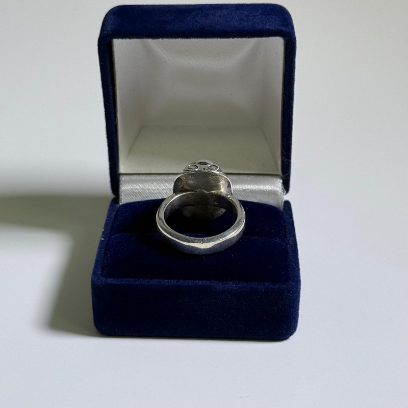 New Steam Punk Hat Ring Silver Unisex Ring Without Stone Size L ...