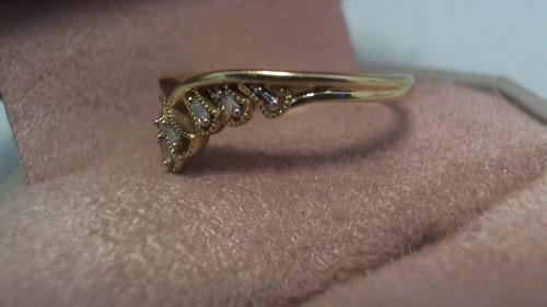 18ct Emmy London Diamond Tiara Ring Yellow Gold Ladies Ring SizeN