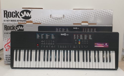 Rockjam Rj361 61 Key Electronic Keyboard. Black 038600280038