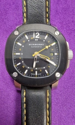 Burberry watch mens purple discount