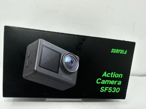 Surfola Action Camera Sf530 - 4K/30Fps 20Mp Eis Anti Shake Wifi PC Camera Black