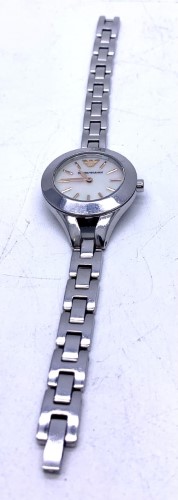 Emporio armani watch pearl face top