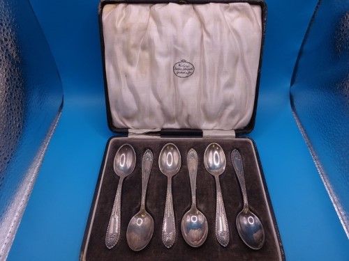 Wixleys Of Southend Set Of 6 Silver Tea Spoons Silver 036900195217