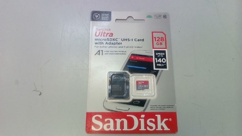 Sandisk Ultra Microsdxc Uhs1 Card With Adapter 128GB Black