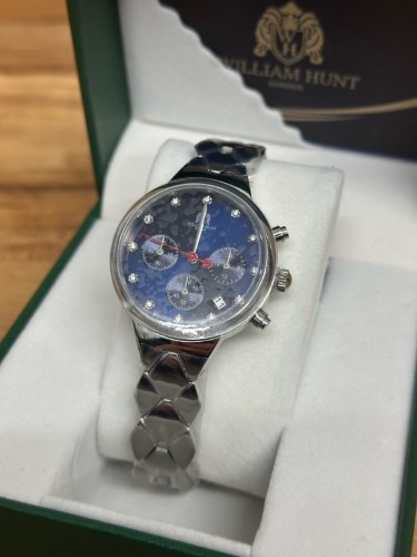 William Hunt London Watch Mens Japan Movt. Blue Dial 5 Atm for 59.99 Second Hand