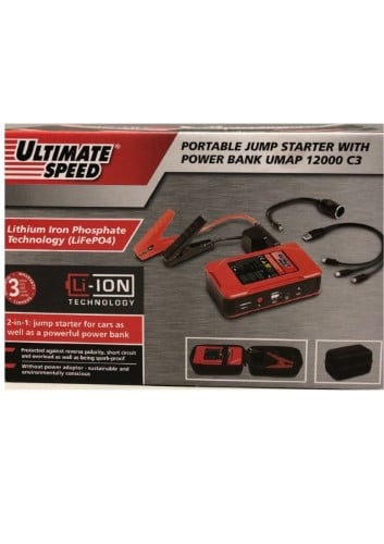 Ultimate Speed Portable Jump Starter Red 020300144761 Cash