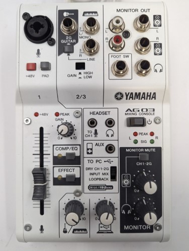 Audio Mixer Yamaha Ag03 Web Casting / Live Streaming Mixing