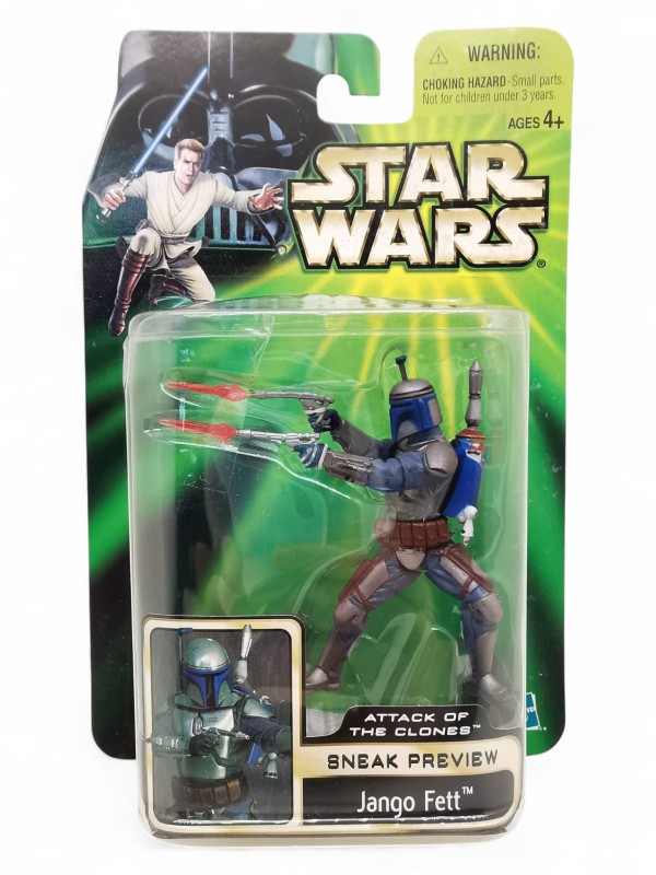 Toy 2001 Hasbro Star Wars Episode II Attack Of The Clones Jango Fett ...
