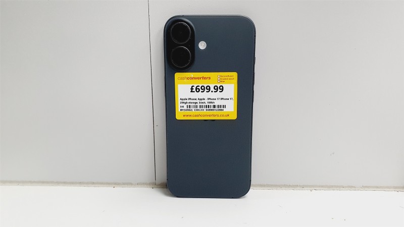 Apple iPhone 17 256GB Black for £669.99 Second Hand