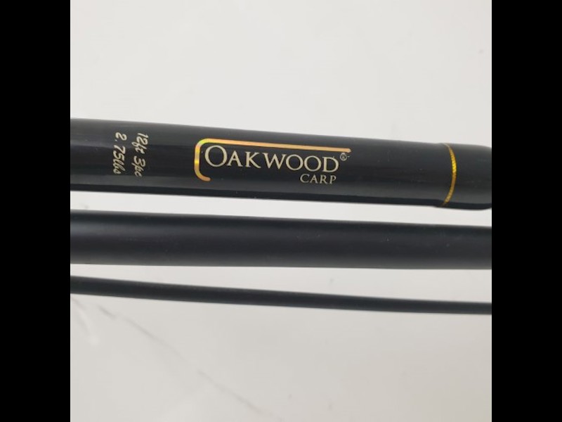 Oakwood Carp 12 Foot 3 Piece 2-65Lbs, Fishing Rod. Black