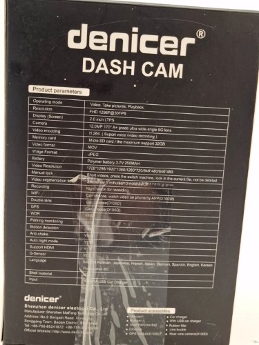 denicer dash cam