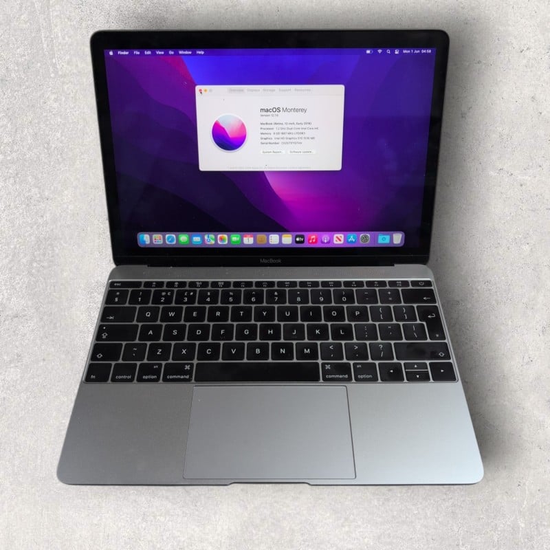 Apple Macbook9,1 A1534 Intel Core M5 8GB 2016 Grey for £159.99 