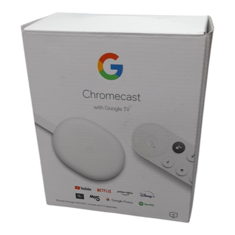 Google Chromecast With Google TV Mfg0120021 White for £39.99