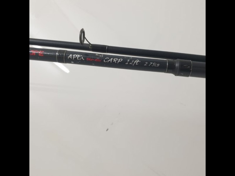 Apex Series 12 Foot 2 Piece Carp Fishing Rod. Black, 038600271182