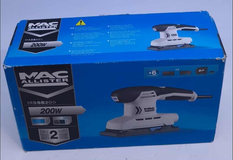 Macallister Msss200 220W 1 4 Sheet Sander Corded Electric Power Tool Macallister Msss200 220W 1 4 Sheet Sander Corded Electric Power Tool