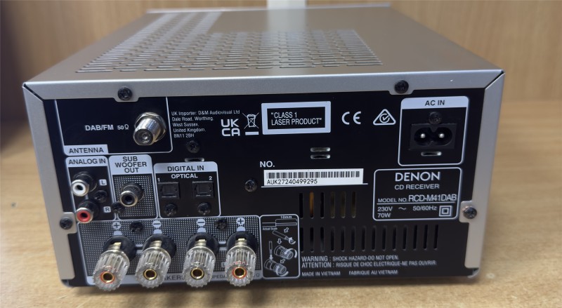 Denon Rcd-M41dab Silver for £179.99 Second Hand