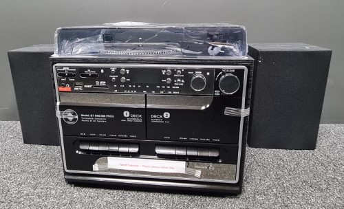 Steepletone Turntable Cassette Radio And CD System Bt Smc386 Pro 2